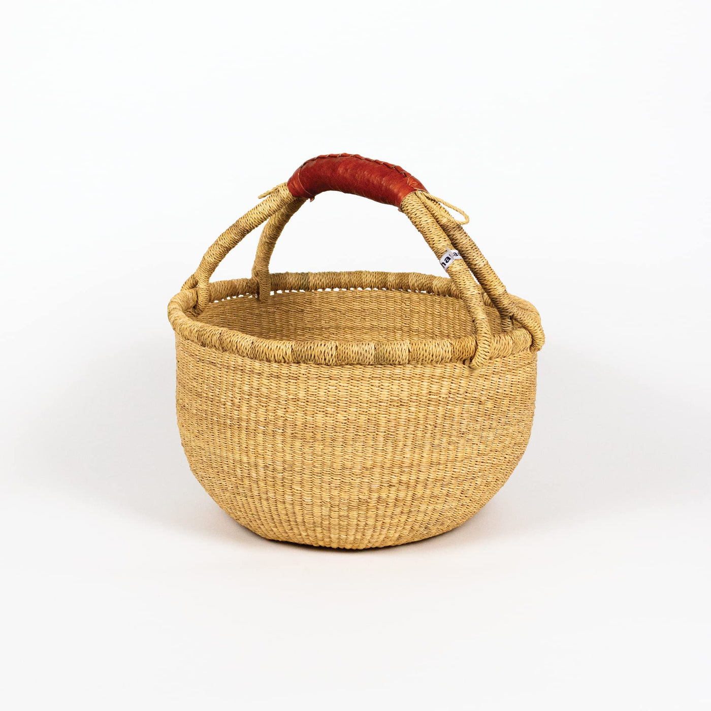 Handmade Bolga Zaare Market Small Basket