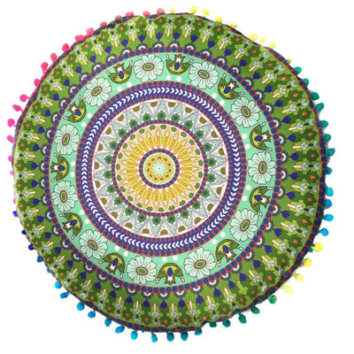 Mandala Round Floor Pillow Hippie Cushion