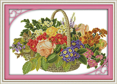 Dreamfounder DIY Cross Stitch Kit Flower