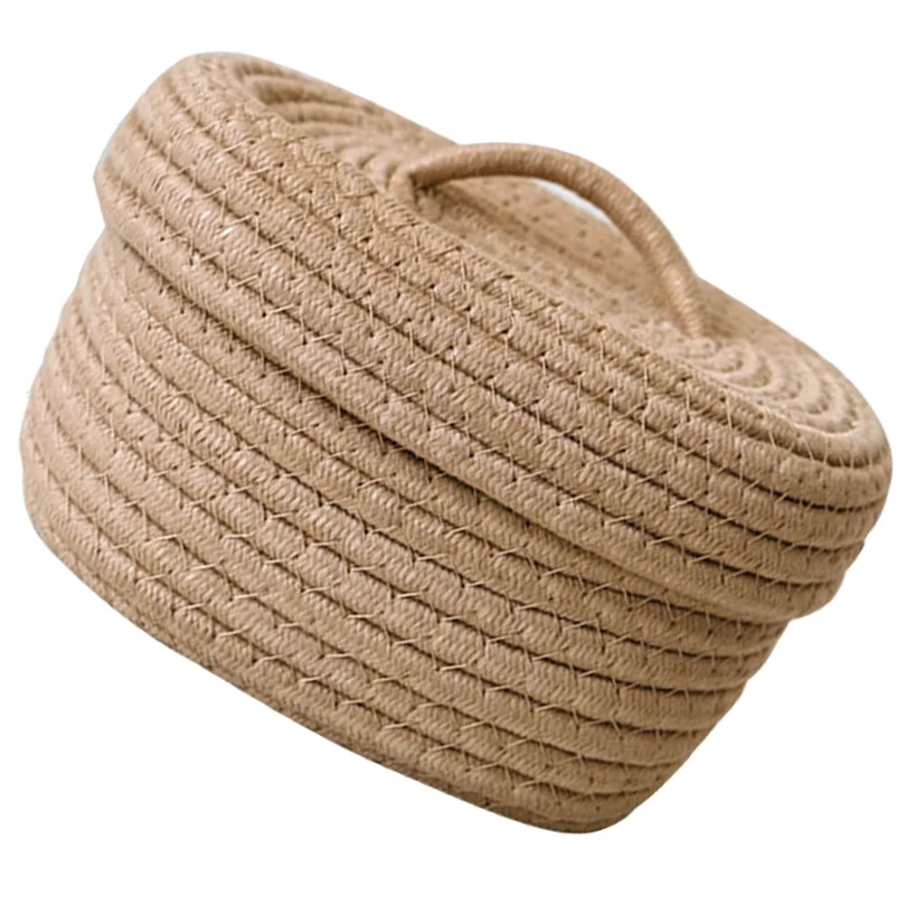 Nordic Style Round Covered Rope Storage