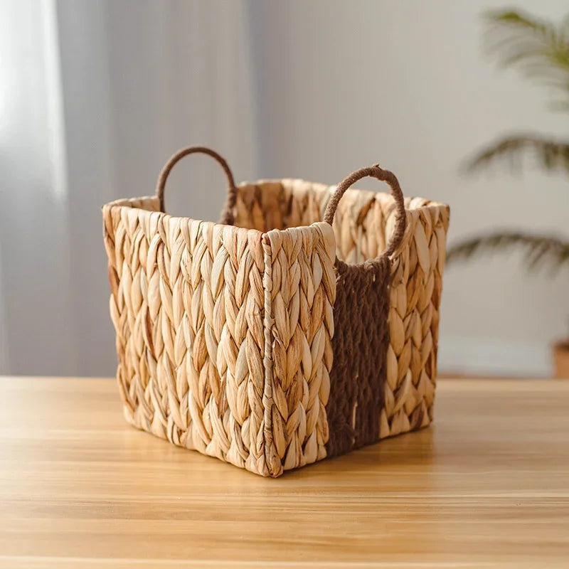 Nordic Water Gourd Grass Woven Portable Storage Basket