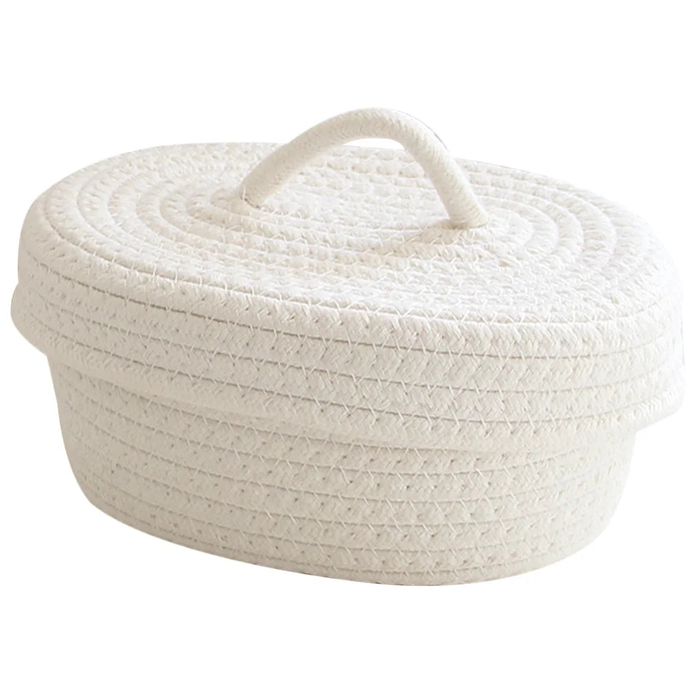 Nordic Style Round Covered Rope Storage