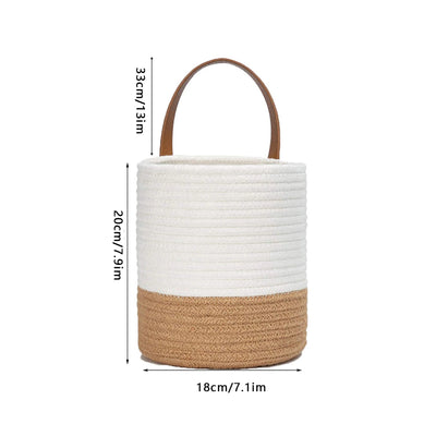 Cotton Woven Home Decor Storage Basket