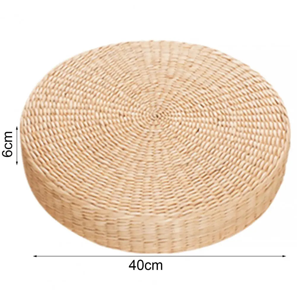 Breathable Round Straw Tatami Cushion