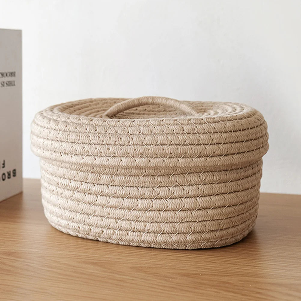 Nordic Style Round Covered Rope Storage