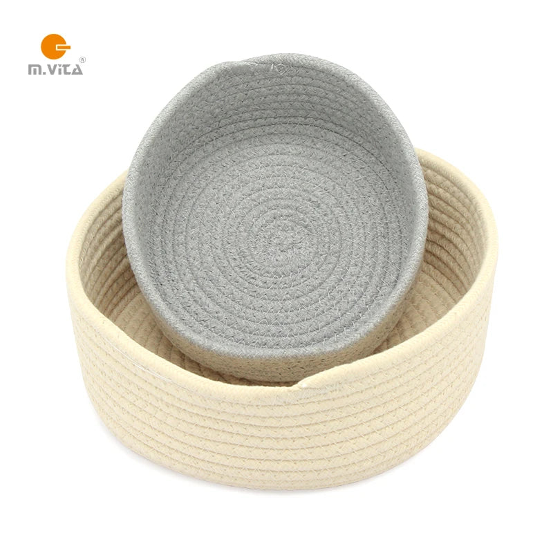 Round Cotton Rope Montessori Basket