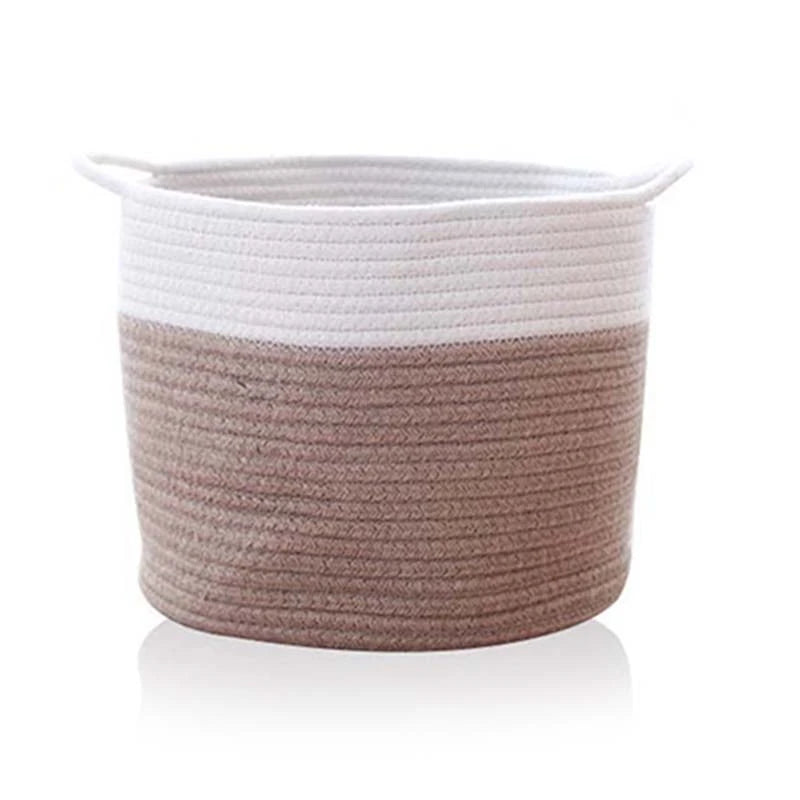 Cotton Woven Household Storage Basket Box