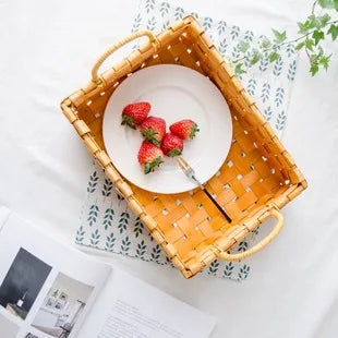 Panier de rangement de fruits tissé à la main