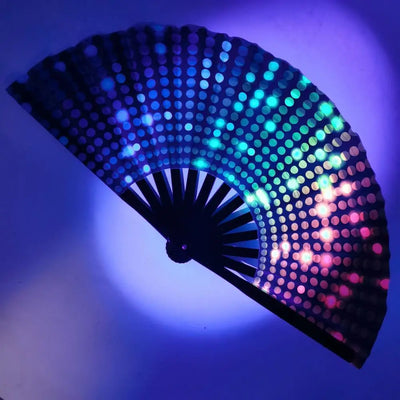 Colorful Bamboo Folding Hand Fan