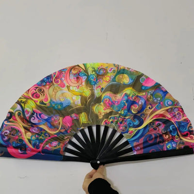 Colorful Bamboo Folding Hand Fan