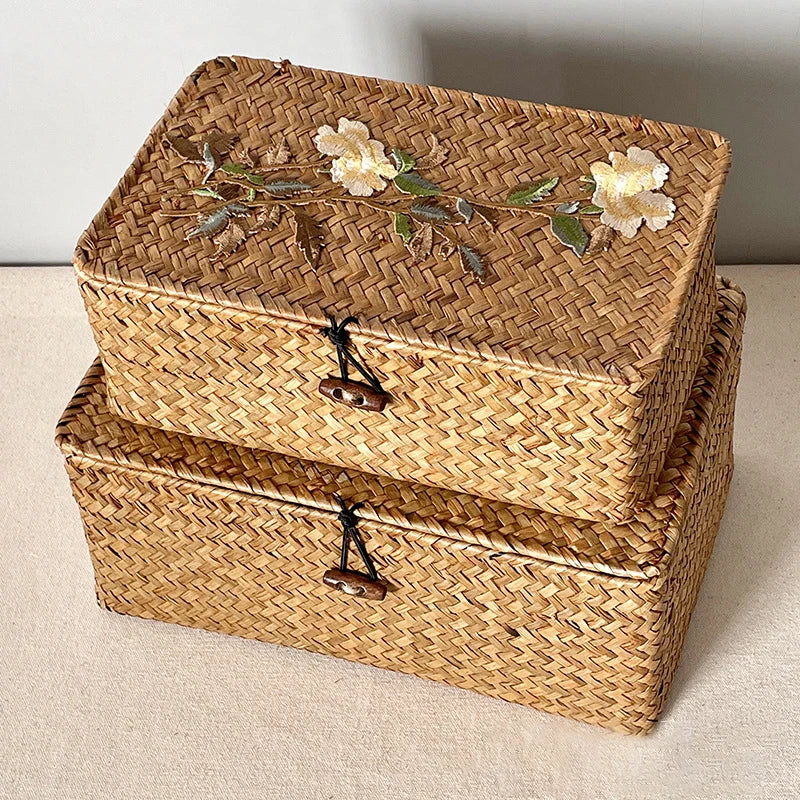 Bamboo Woven Vintage Gift Box