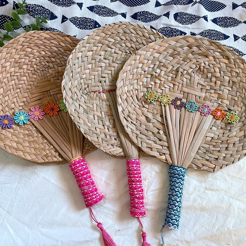 Handmade Large Palm Leaf Handfan