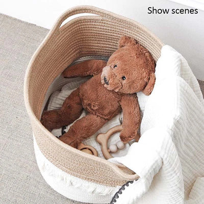 Cotton Woven Household Storage Basket Box