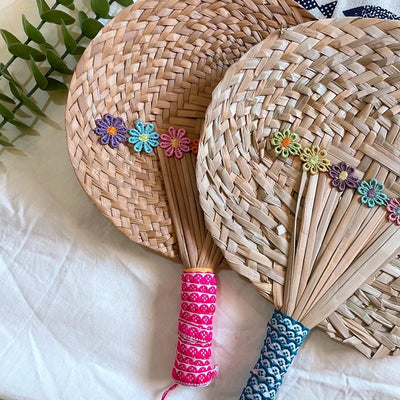 Handmade Large Palm Leaf Handfan