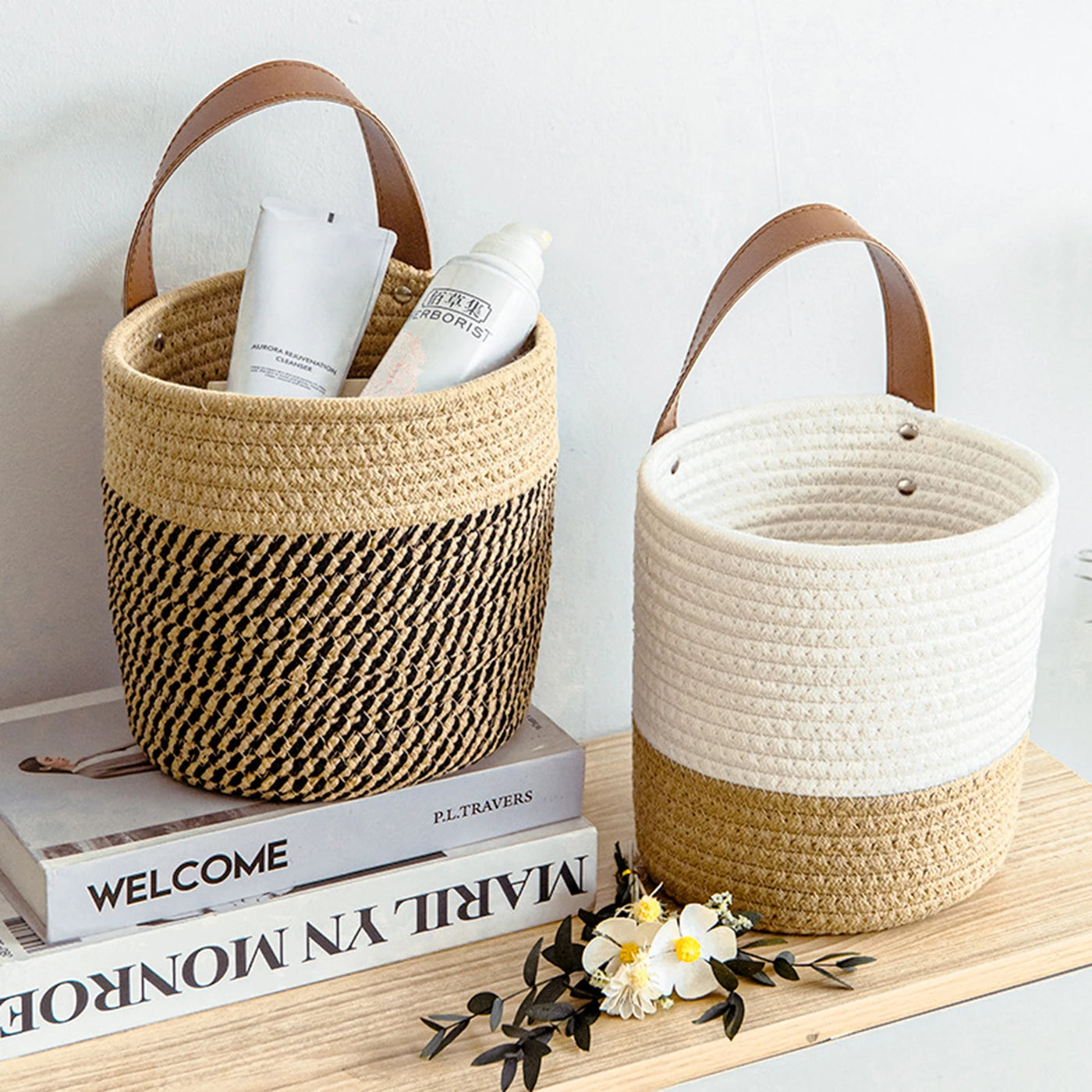 Cotton Woven Home Decor Storage Basket