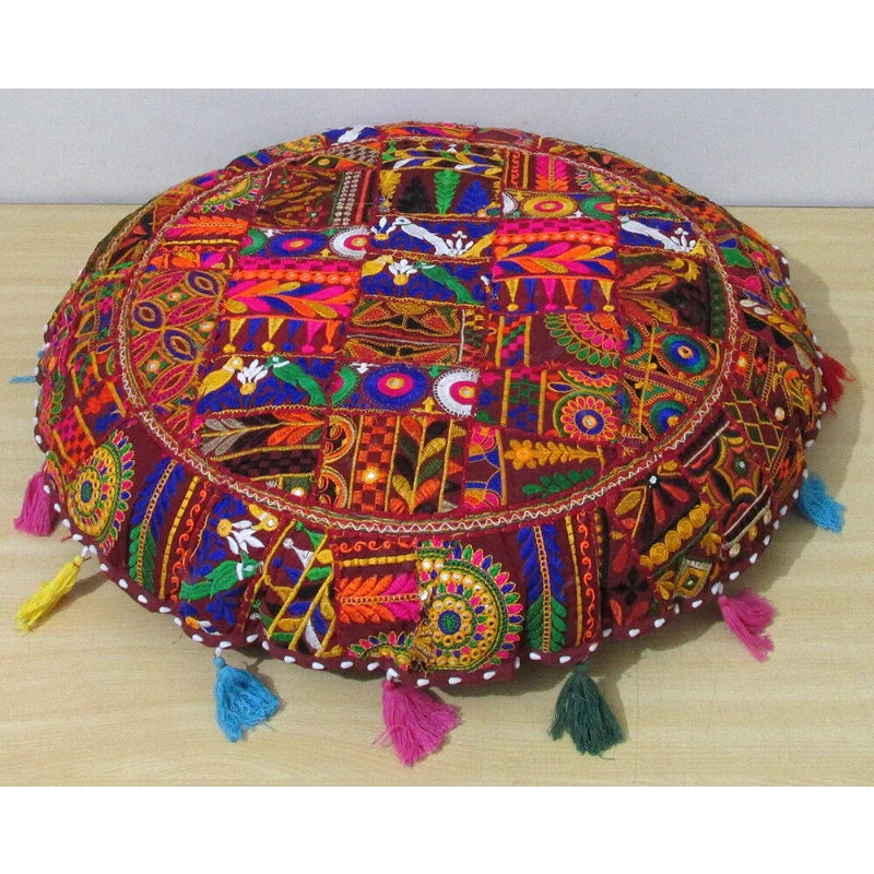 Handmade Decorative Patchwork Floor Pillow