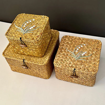 Bamboo Woven Vintage Gift Box